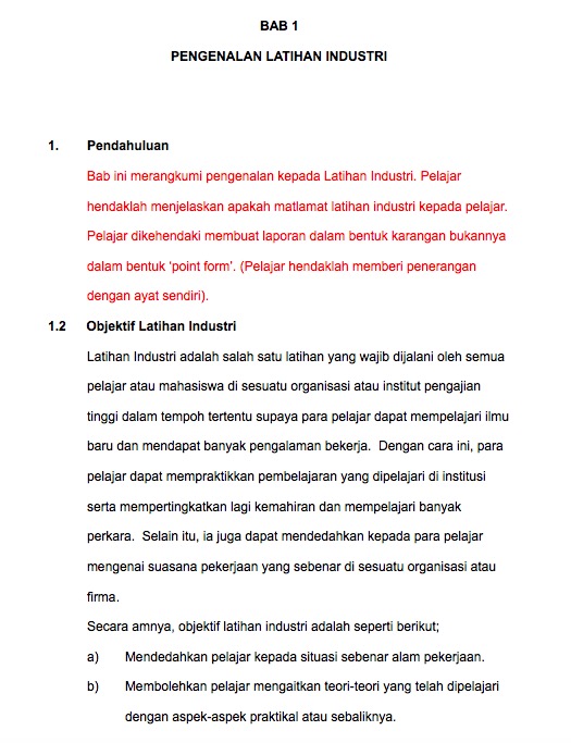 Cara Penulisan Laporan Latihan Industri Langkah Demi Langkah